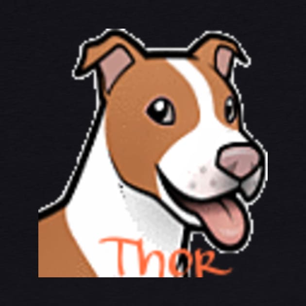 Thor the Pitbull Tee by snky_n3s_